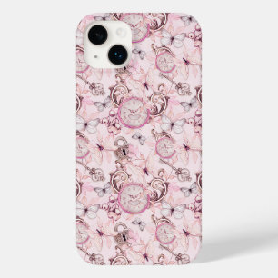 Floral Steampunk Clockwork - Cherry Blossoms Case-Mate iPhone 14 Plus Case