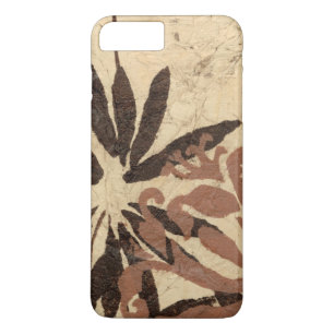 Floral Stencil Design with Tawny Leaves Case-Mate iPhone Case