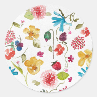 Floral sticker