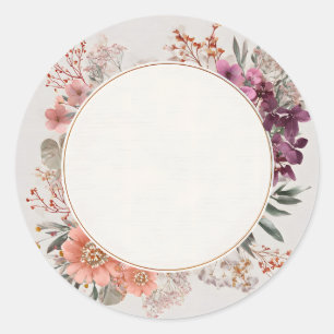 Floral Sticker – Cute Botanical Flower Design