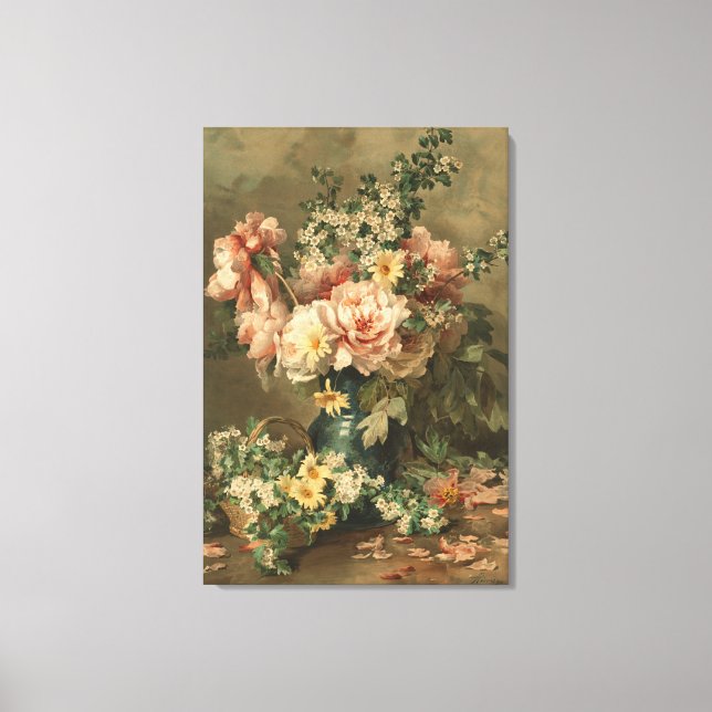 Floral Still Life Fine Art Stretched Canvas Print (Front)