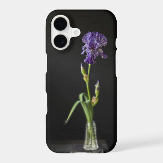 Floral Still Life Iris Flower with Book
