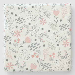 Floral Stone Coaster