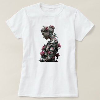 Floral Stone Goddess T-Shirt