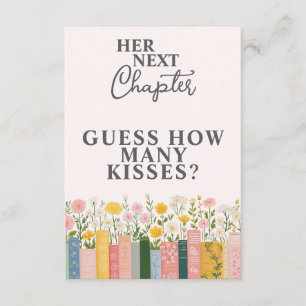 Floral Storybook Her Next Chapter Bridal Shower  Enclosure Card