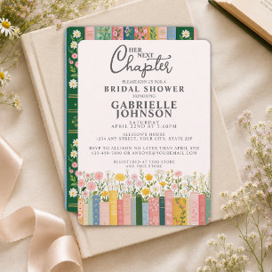 Floral Storybook Her Next Chapter Bridal Shower  Invitation