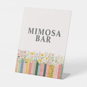 Floral Storybook Her Next Chapter Bridal Shower Pedestal Sign