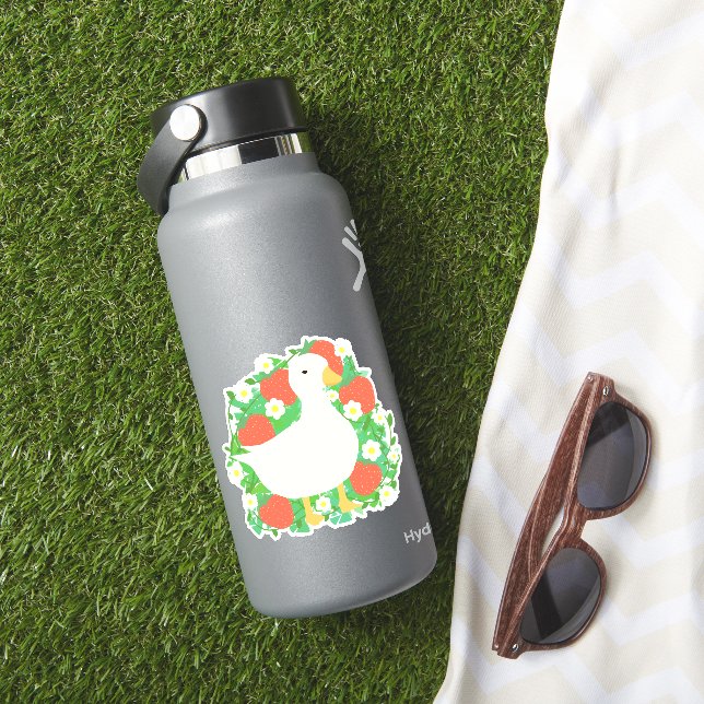 Floral Strawberry Goose Duck (HydroFlask Insitu)
