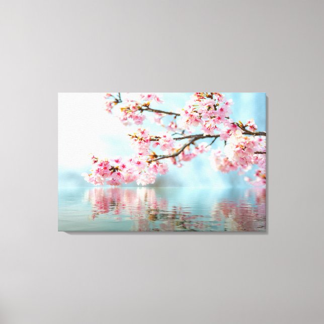 Floral Stretched Canvas Print (Front)