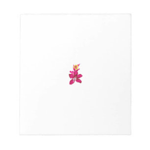 Floral Style, ArtyClick Crimson, Light Gold Notepad