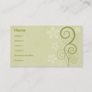 Floral Style Business Card