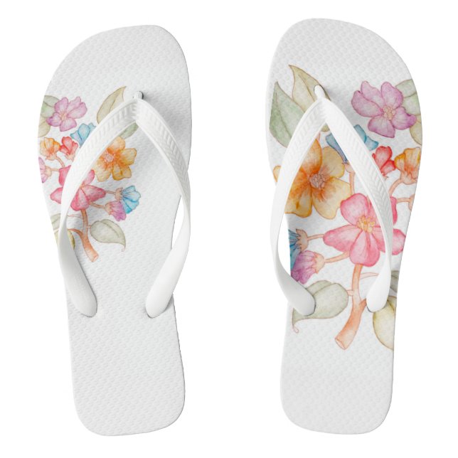 Floral-style Jandals (Footbed)