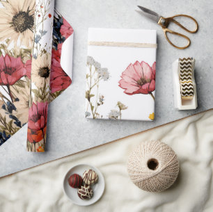 Floral Sublimation Wrapping Paper