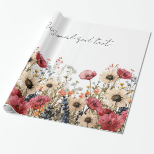 Floral Sublimation Wrapping Paper