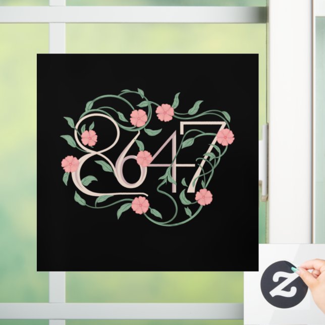 Floral Subtle Anti Trump 8647 86 47 Boho (Home)