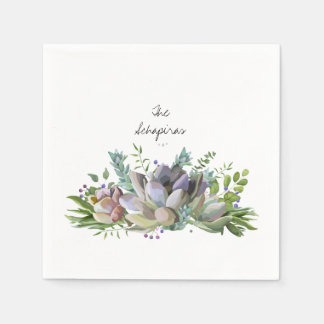 Floral Succulent Napkin