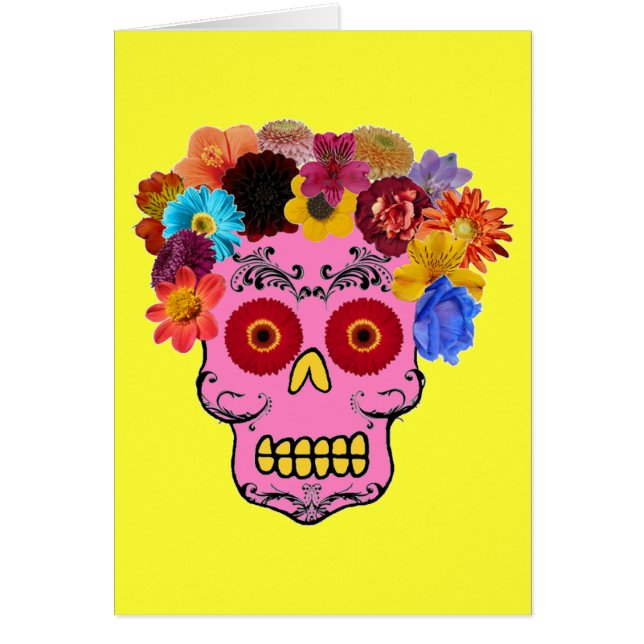 Floral Sugar Skull (Front)