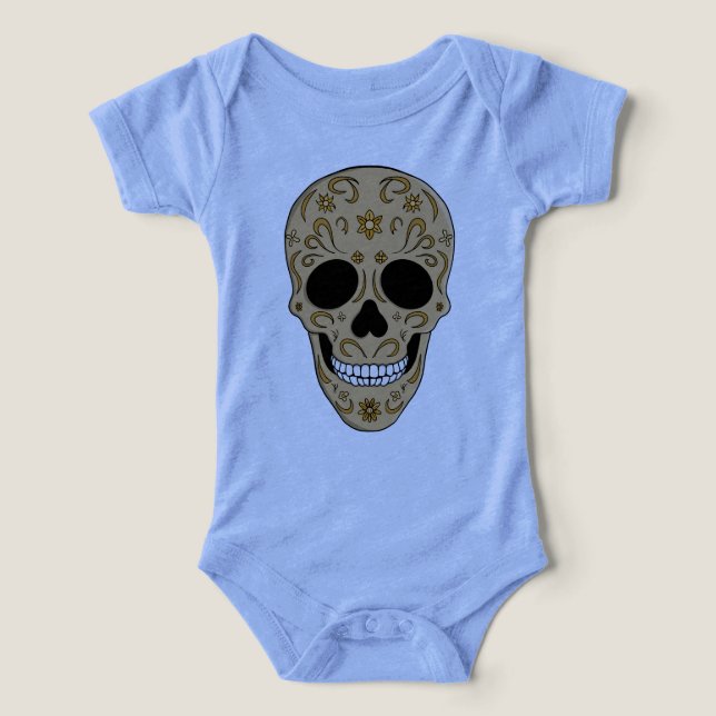 Floral Sugar Skull Dia de los Muertos (Design Front)