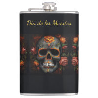 Floral Sugar Skull Dia de los Muertos Calavera