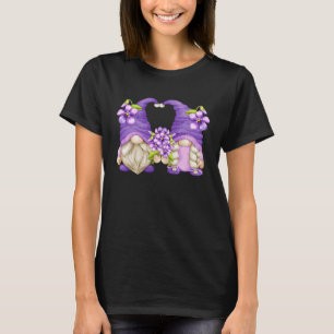 Floral Summer Graphic For Women Purple Awareness G T-Shirt