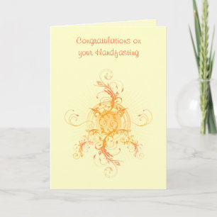 Floral Sun Handfasting Congratulations Card