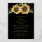 Floral Sunflower 60th Birthday Party Gold
