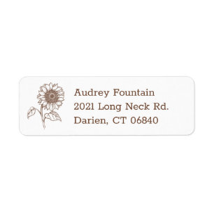 Floral Sunflower Brown Flower Vintage Botanical