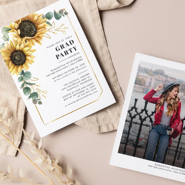 Floral Sunflower Eucalyptus 2025 Graduation Party (Creator Uploaded)