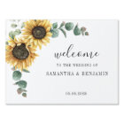 Floral Sunflower Eucalyptus Greenery Wedding
