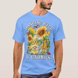 Floral Sunflower Gnome For Hippies Hanging With My T-Shirt