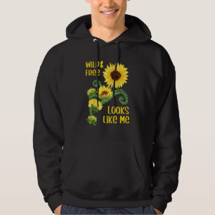Floral Sunflower Graphic For Women Kids - Wild And Hoodie