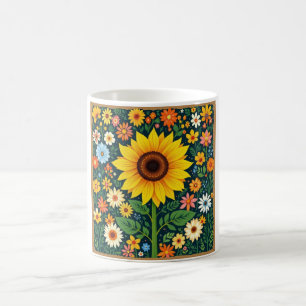 Floral Sunflower Mug