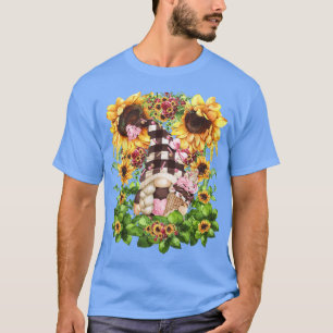 Floral Sunflower Summer Strawberry Chocolate Ice C T-Shirt