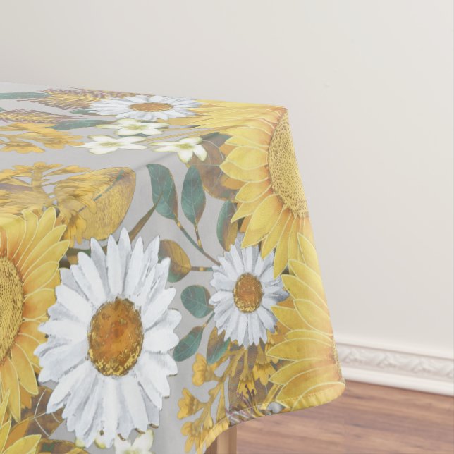 Floral Sunflower Tablecloth (In Situ)
