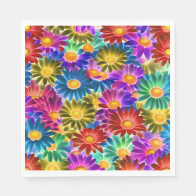 Floral Sunshine #444 - Paper Napkin (Front)