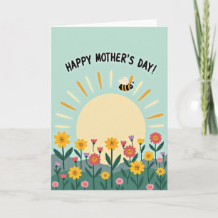 Floral Sunshine Mother Day Card
