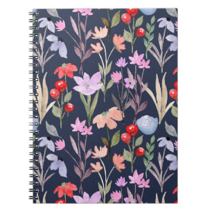 Floral Surface Pattern Fashion Botanical Notebook