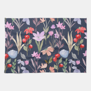 Floral Surface Pattern Fashion Botanical Tea Towel