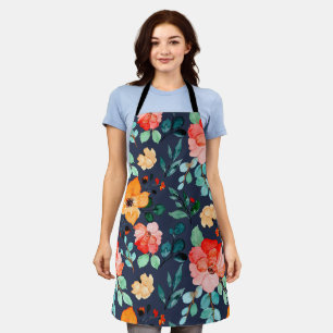Floral Surface Pattern- Fashion Decorative Spring Apron