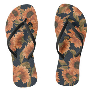 Floral Surface Pattern-Fashion Decorative Tropical Jandals