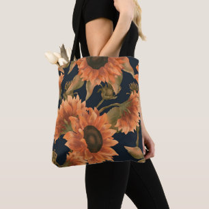 Floral Surface Pattern-Fashion Decorative Tropical Tote Bag