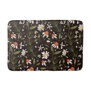 Floral Surface Pattern Fashion Spring Bath Mat
