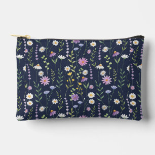 Floral Surface Pattern-Fashion Spring Flowers Accessory Pouch