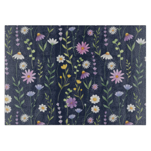Floral Surface Pattern-Fashion Spring Flowers Cutting Board