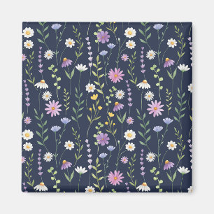 Floral Surface Pattern-Fashion Spring Flowers  Magnet