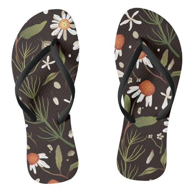 Floral Surface Pattern Fashion Spring           Jandals (Footbed)