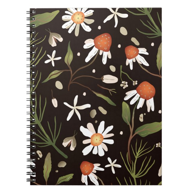 Floral Surface Pattern Fashion Spring          Notebook (Front)