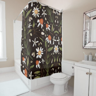 Floral Surface Pattern Fashion Spring              Shower Curtain