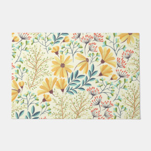 Floral Surface Pattern- Stylish Abstract Wallpaper Doormat