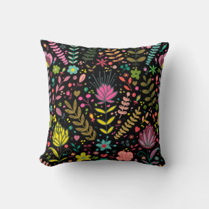Floral Surface Pattern- Stylish Flowers Wallpaper  Cushion